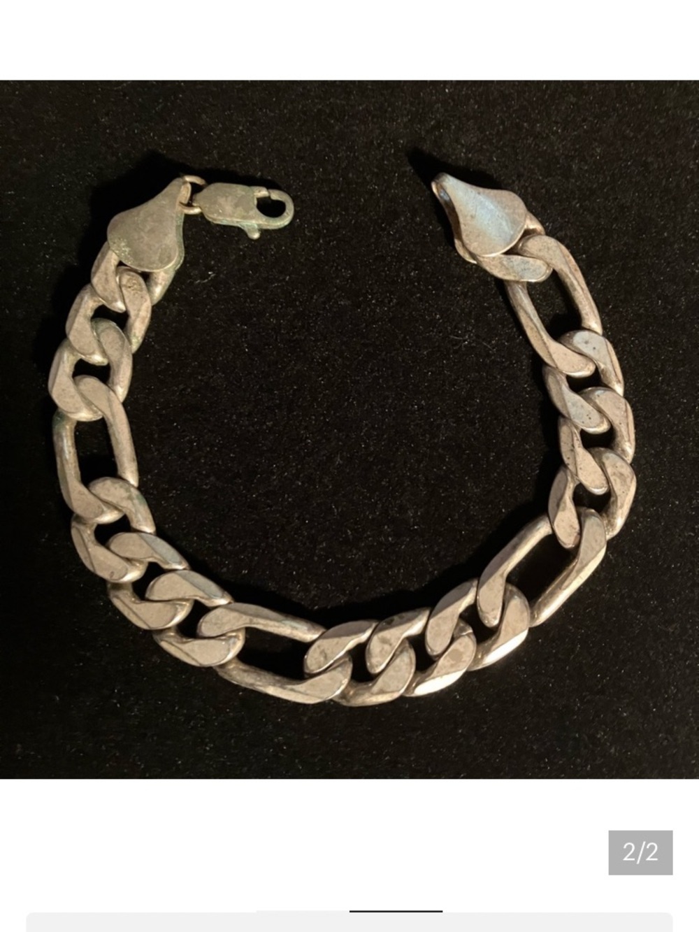 Men's Silver-Tone Cuban Link Bracelet - Classic Chain Design